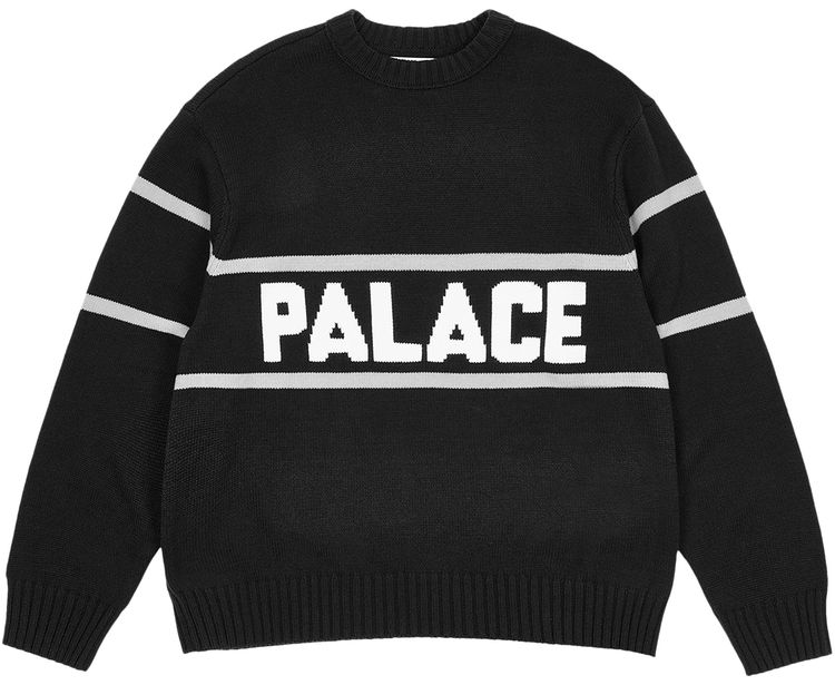 Palace Blocky Knit Black