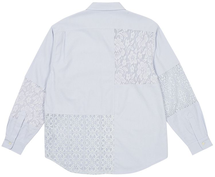 Palace Crochet Patchwork Shirt Blue