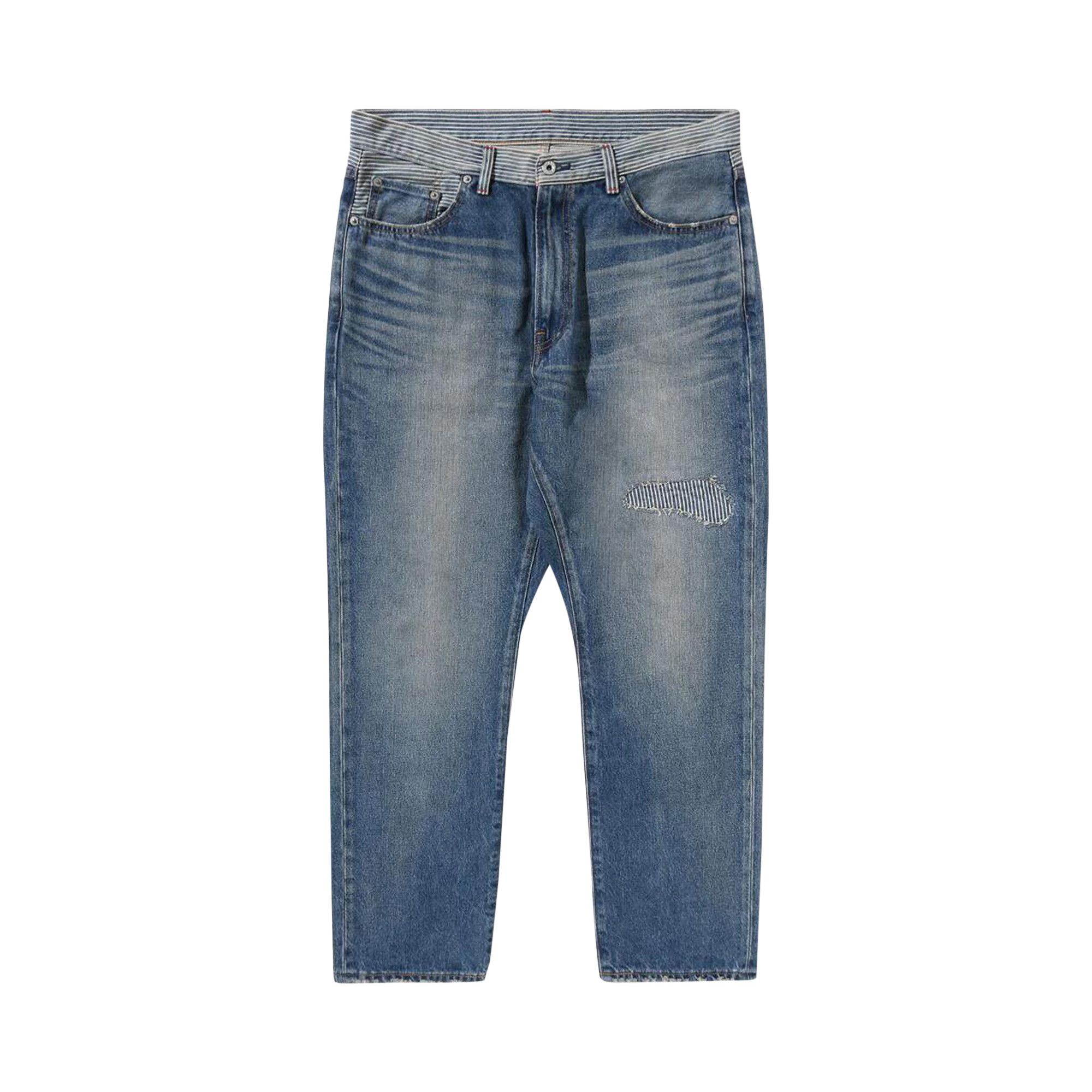 Buy BAPE x Sean Wotherspoon Crazy Denim Pants 'Indigo Buy BAPE x Sean Wotherspoon Crazy Denim Pants 'Indigo