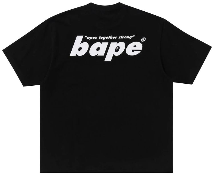 BAPE Shark Seijin Ape Head Relaxed Fit Tee Black