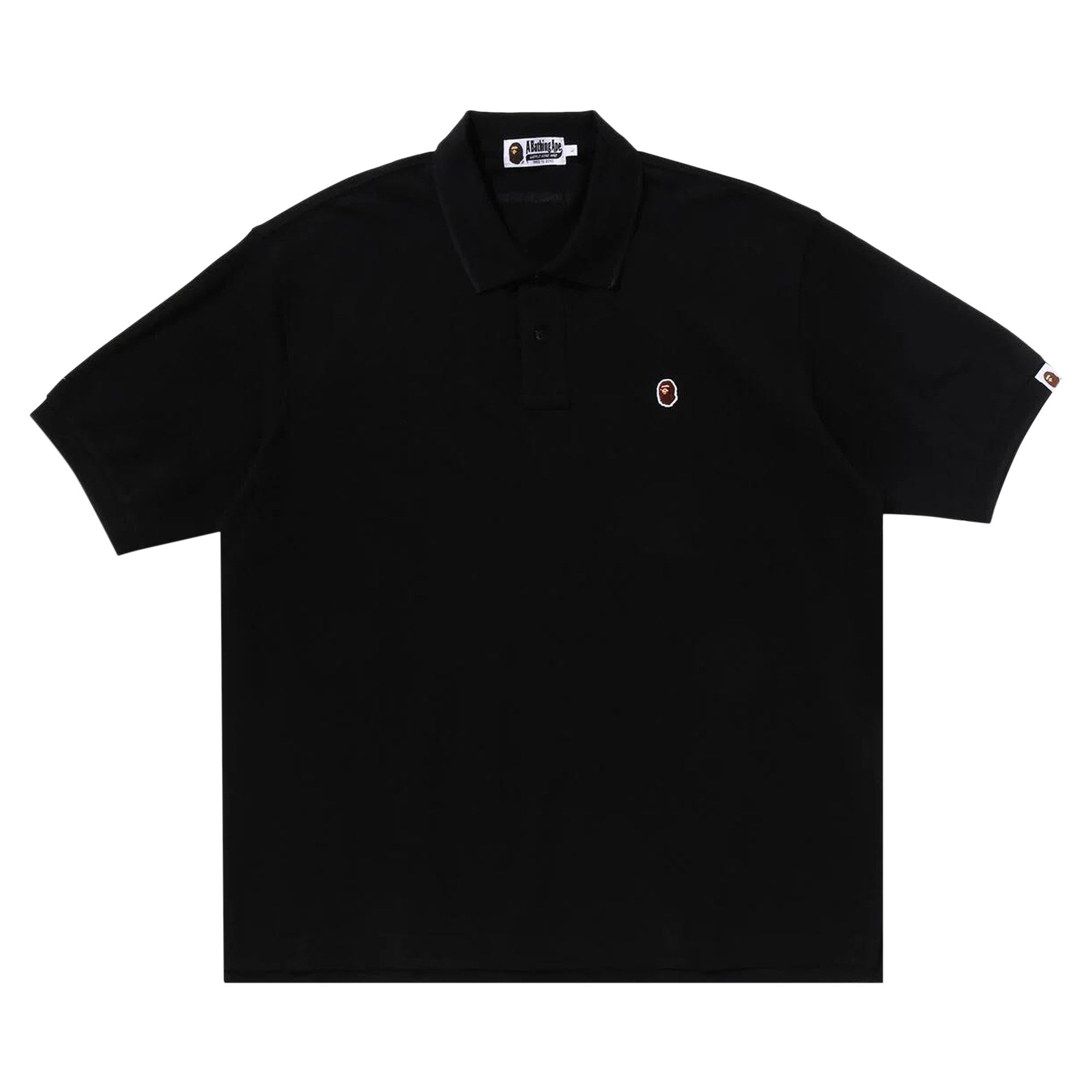 A Bathing Ape ワンポイント ポロ Buy BAPE Ape Head One Point Polo 'Black' - 1K30 112 302 BLACK | GOAT