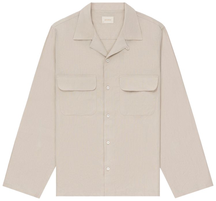 Aime Leon Dore Linen Safari Shirt Natural