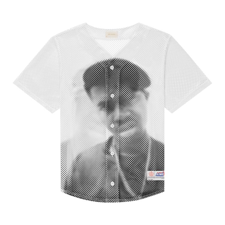 Aime Leon Dore The Genesis Mesh Baseball Jersey White