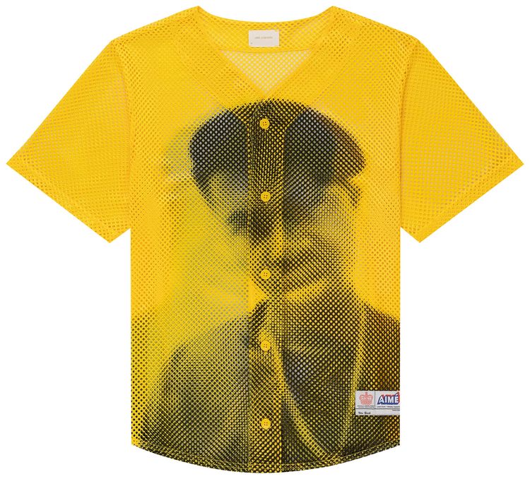 Aime Leon Dore The Genesis Mesh Baseball Jersey Dandelion