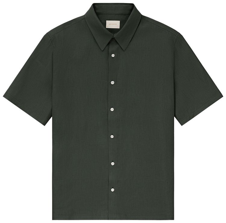 Aime Leon Dore Linen Shirt Dark Green