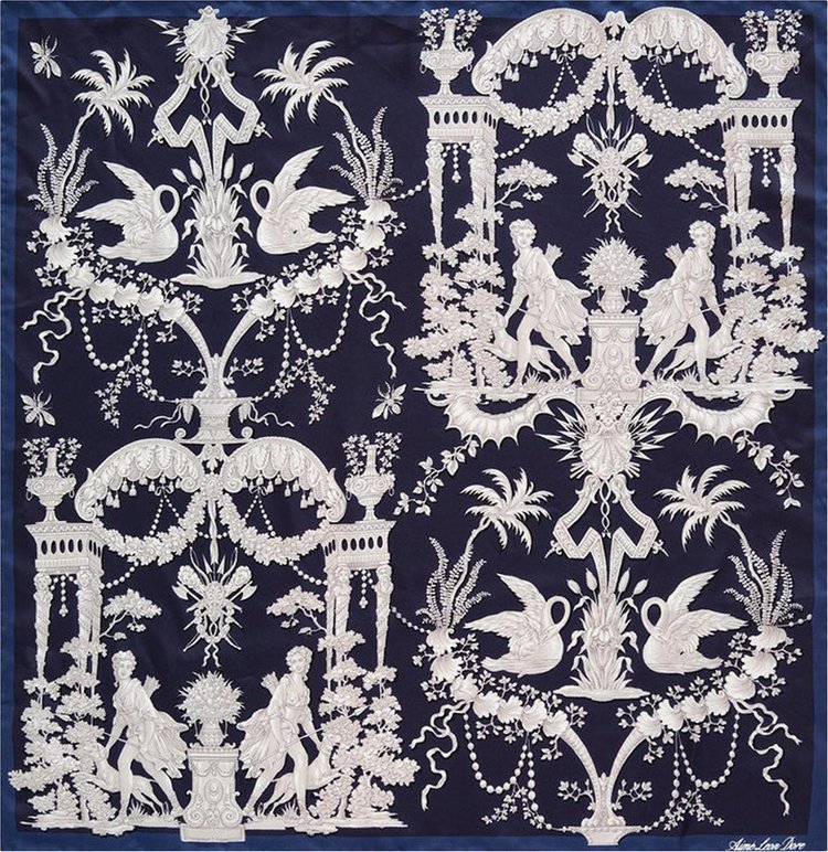 Aime Leon Dore Como Silk Bandana Navy