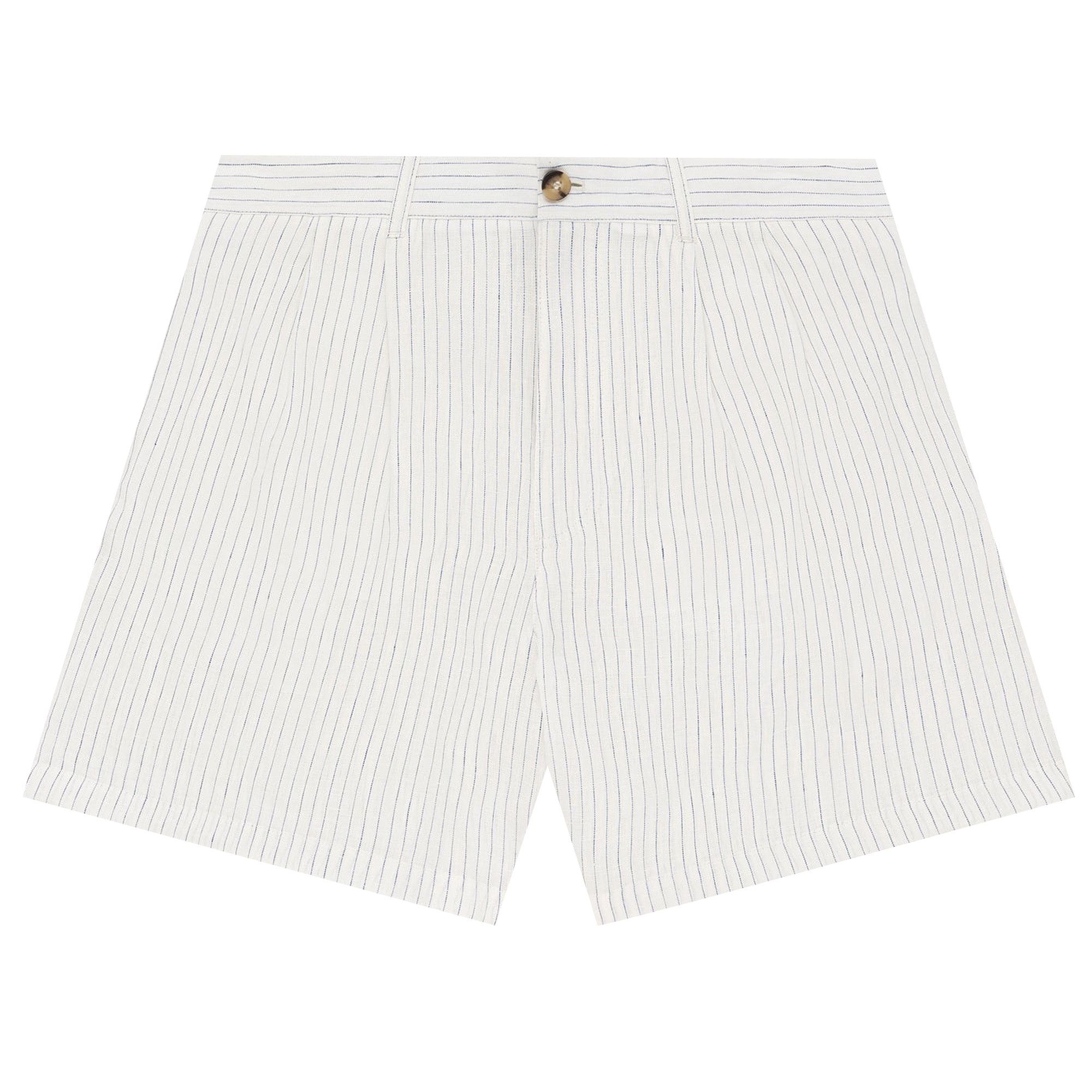 パンツ Aime Leon Dore Striped Short Buy Aimé Leon Dore Double Pleated Linen Short 'White/Blue Stripes