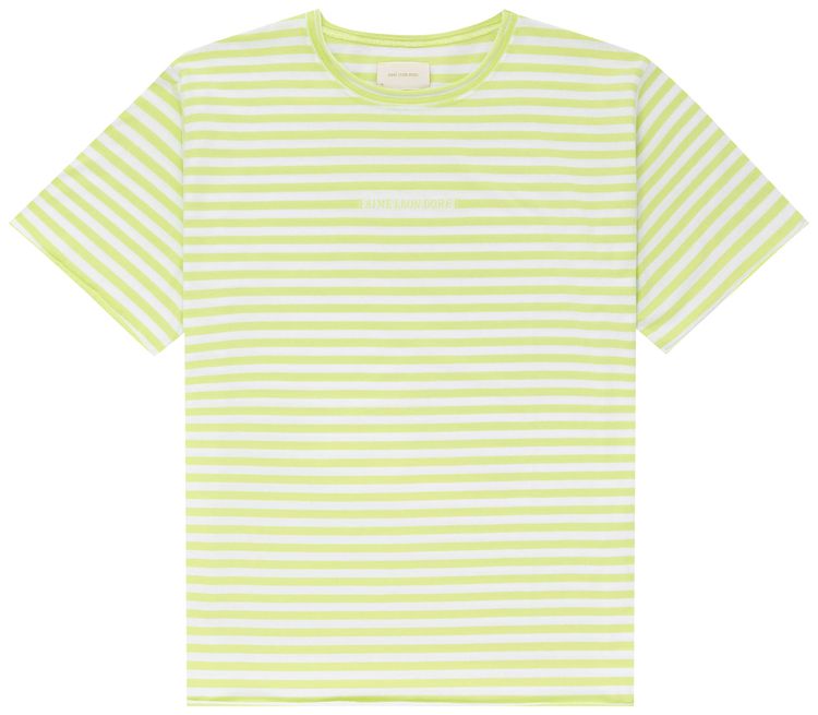 Aime Leon Dore Striped Beach Tee Sharp GreenBright White