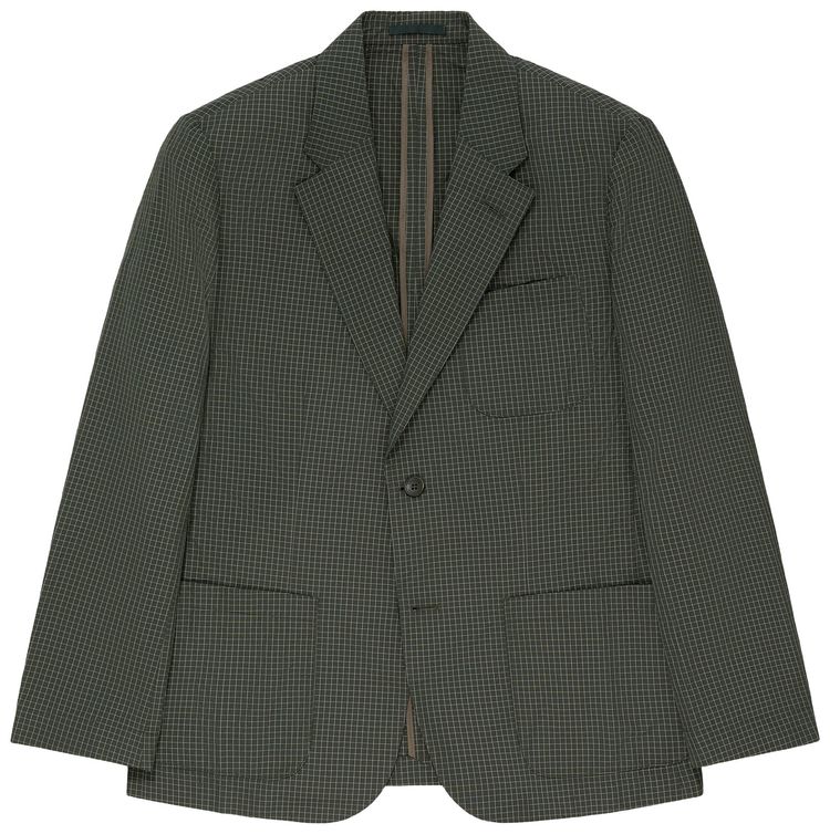 Aime Leon Dore Single Breasted Ripstop Suit Jacket Olive