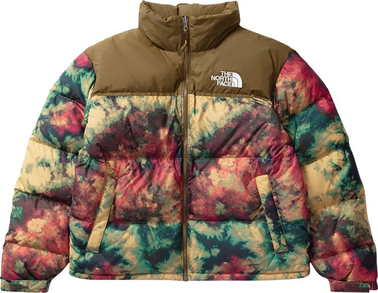 The North Face 1996 Retro Nuptse Jacket Antelope Tan Ice Dye Print