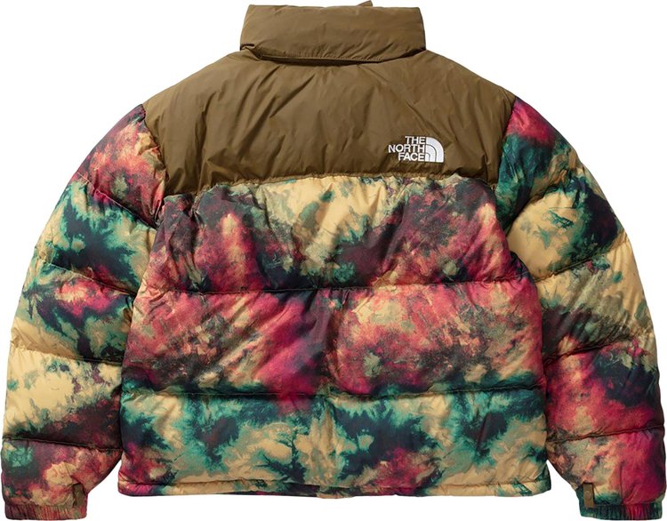 The North Face 1996 Retro Nuptse Jacket Antelope Tan Ice Dye Print