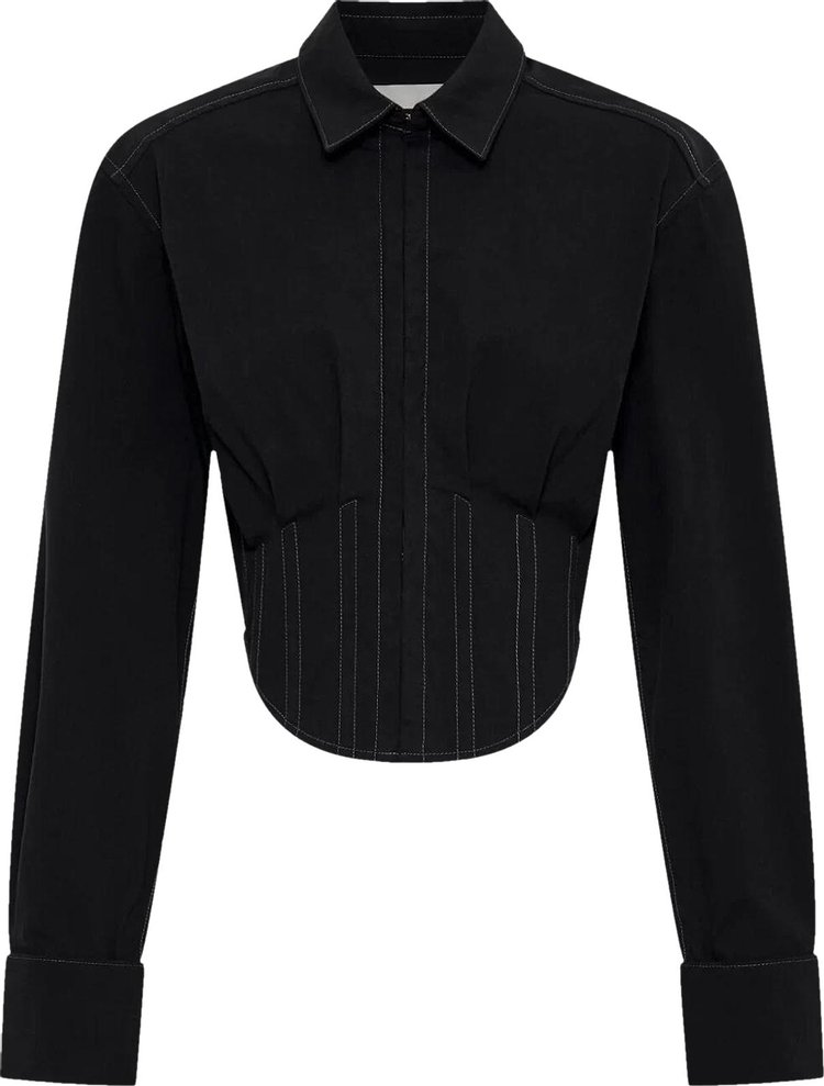 Dion Lee Tuxedo Corset Shirt 'Black'