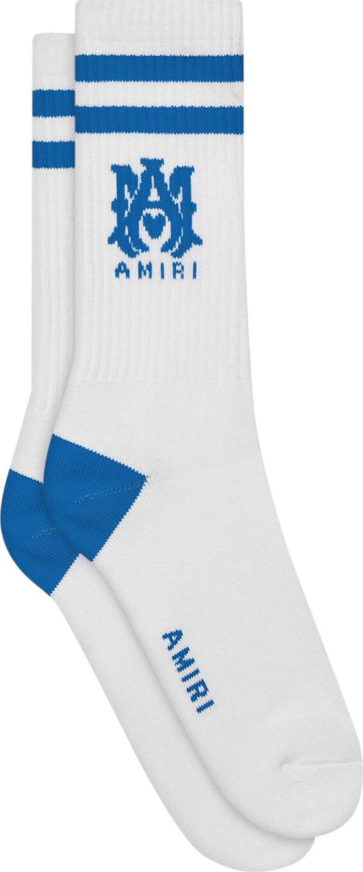 Amiri MA Stripe Socks WhiteBlue