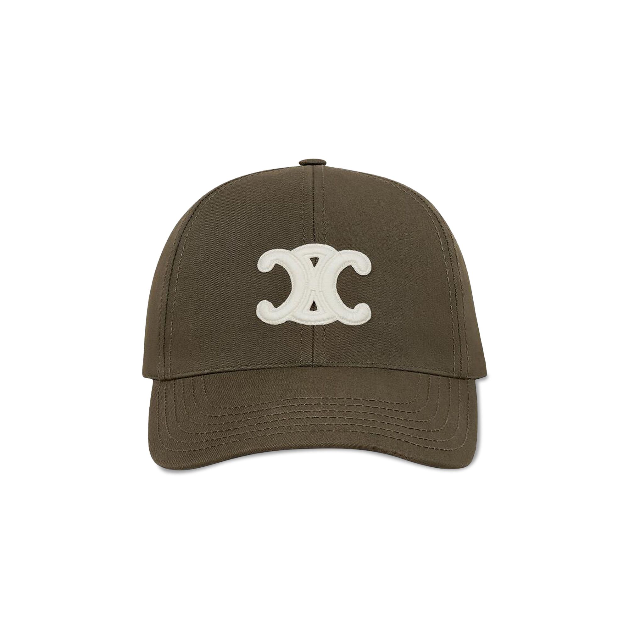 Buy CELINE Triomphe Baseball Cap 'Khaki' - 2AUT6969P 02MK | GOAT