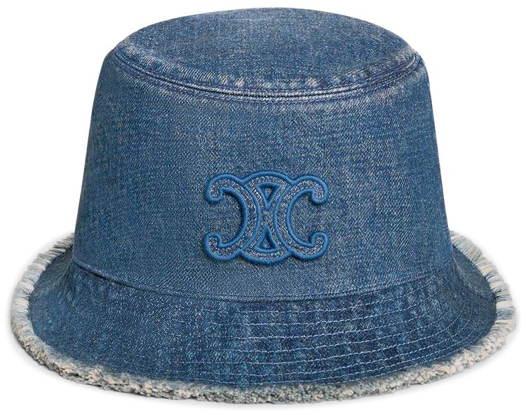 CELINE Triomphe Bucket Hat Dark Union