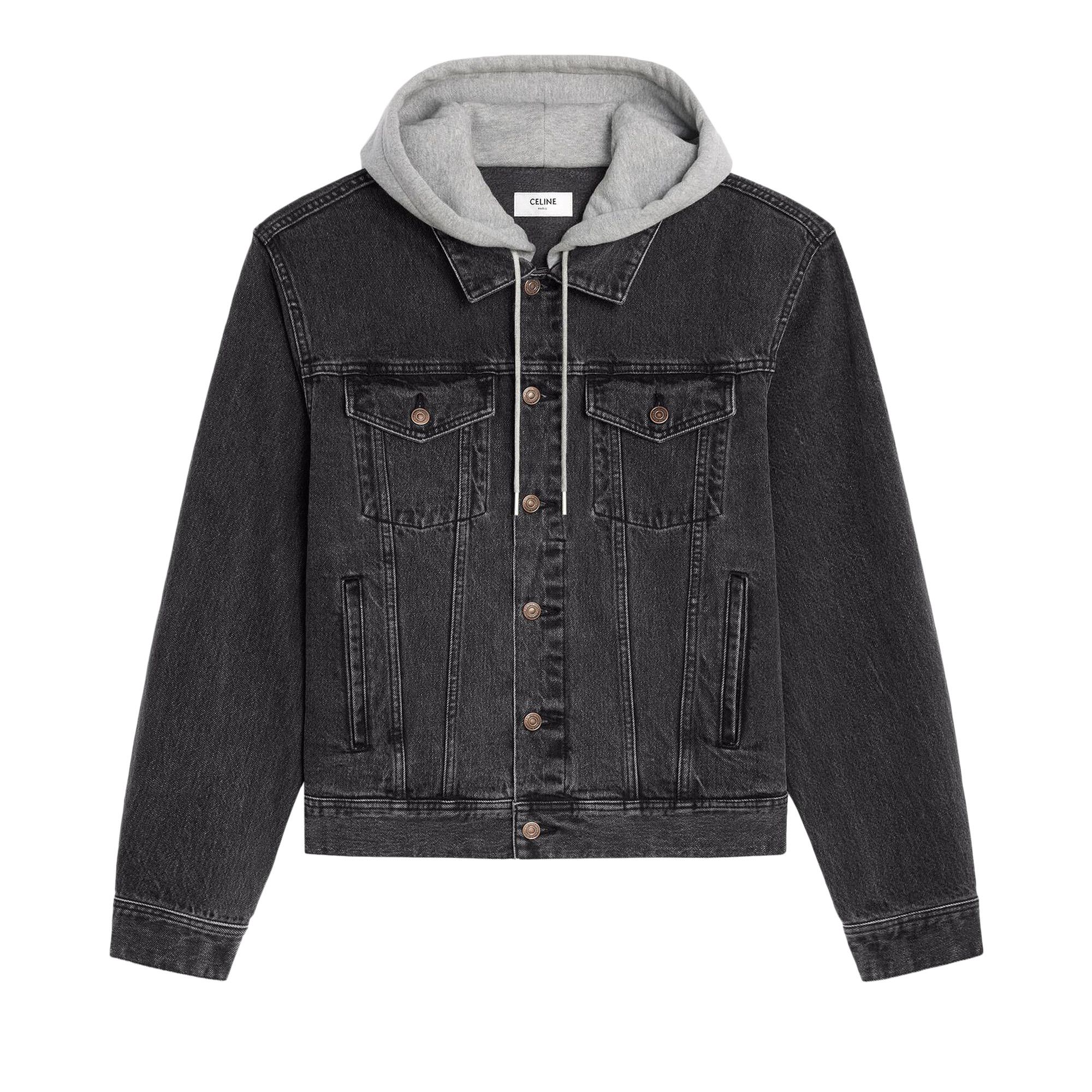 Buy CELINE Trucker Jacket 'Charcoal Wash' - 2Q472947F 38CH