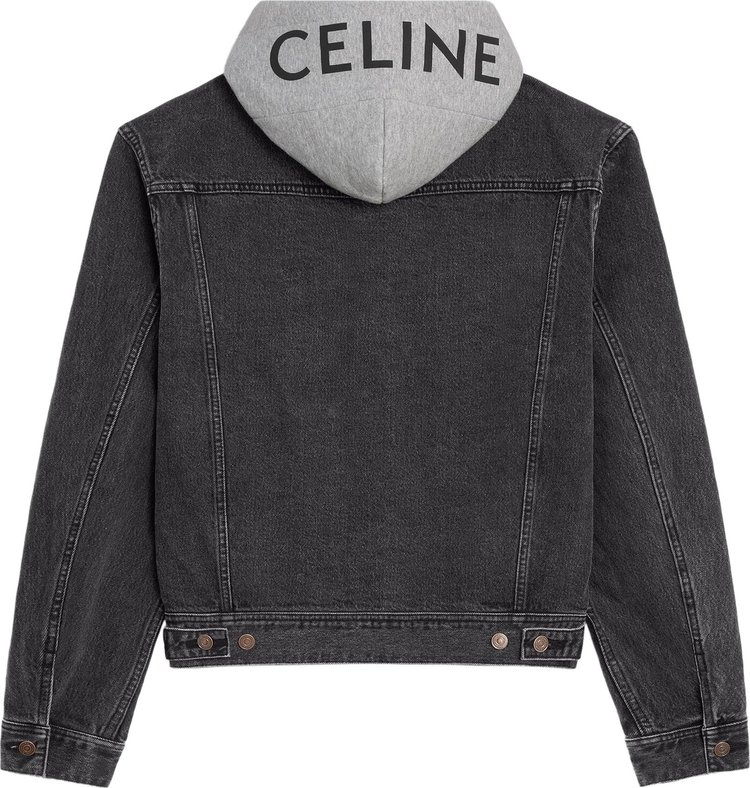 CELINE Trucker Jacket Charcoal Wash