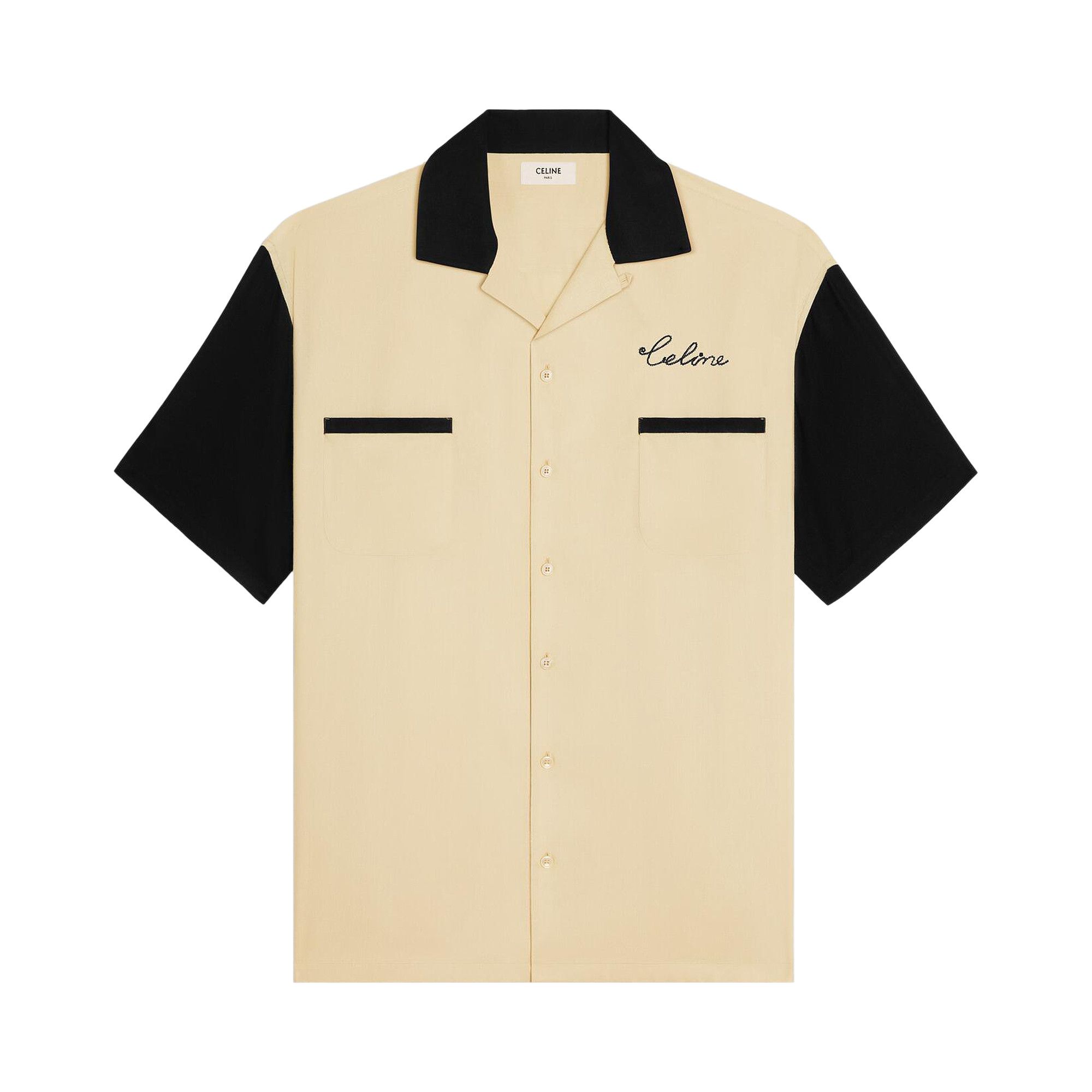 Buy CELINE Rockabilly Shirt 'Milky Beige' - 2C15C852C 02BY | GOAT