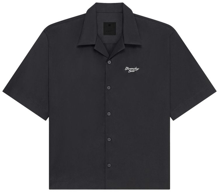 Givenchy Short Sleeve Boxy Fit Shirt Black