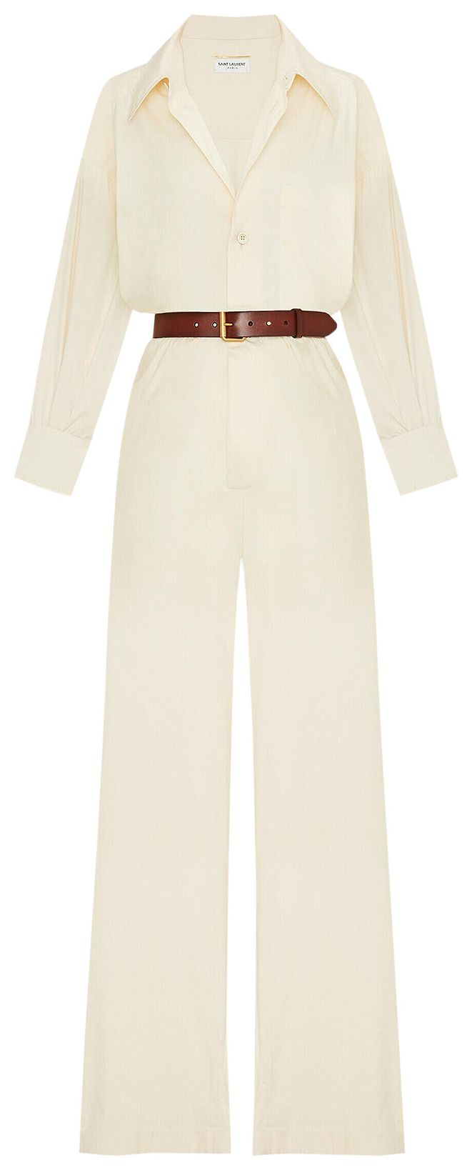 Saint Laurent Jumpsuit Blanc Casse