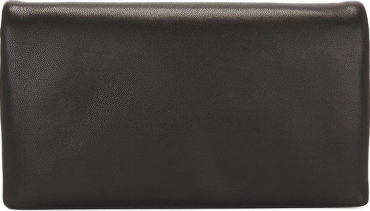 Saint Laurent Large Bi Fold Wallet On Chain Black