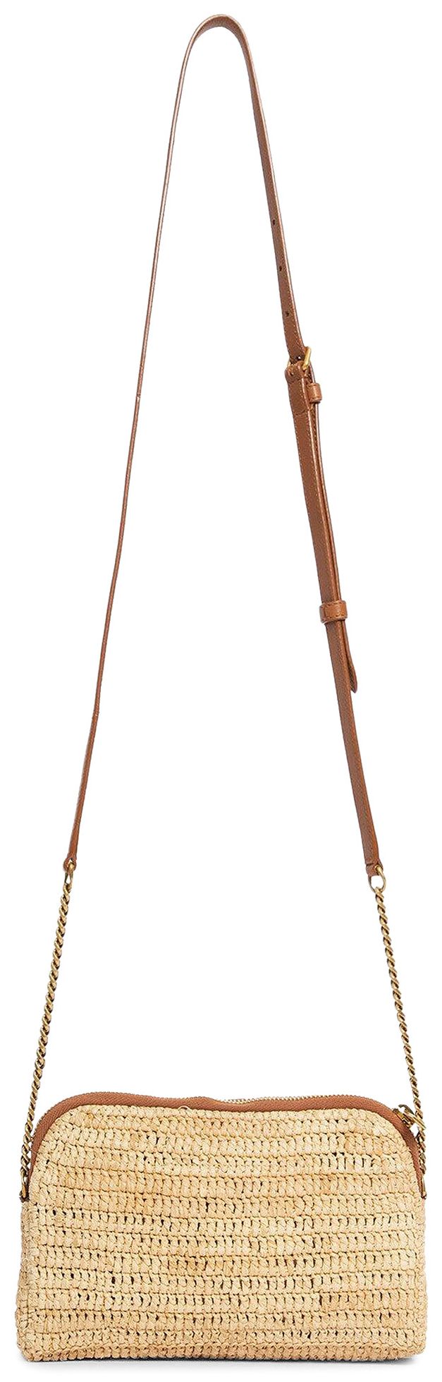 Saint Laurent Gaby Zipped Pouch NaturelBrick