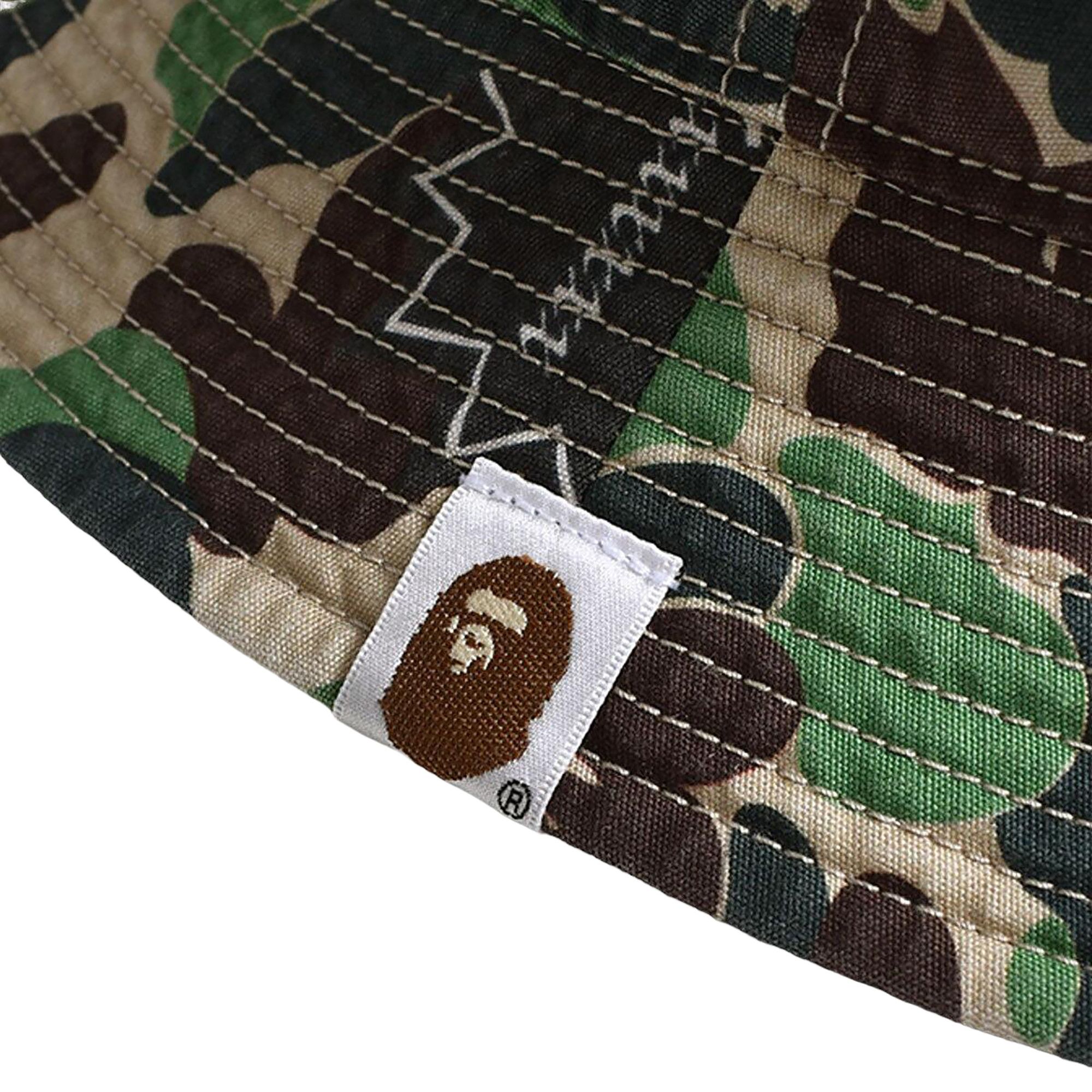 帽子 SAINT MICHAEL AP_BUCKET HAT ST APE CAMO SAINT MICHAEL x BATHING APE BUCKET HAT