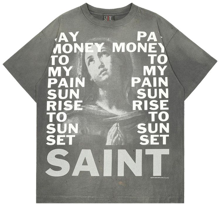 Saint Michael Stay Real Short Sleeve Tee Black