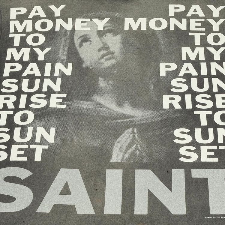 Saint Michael Stay Real Short Sleeve Tee Black