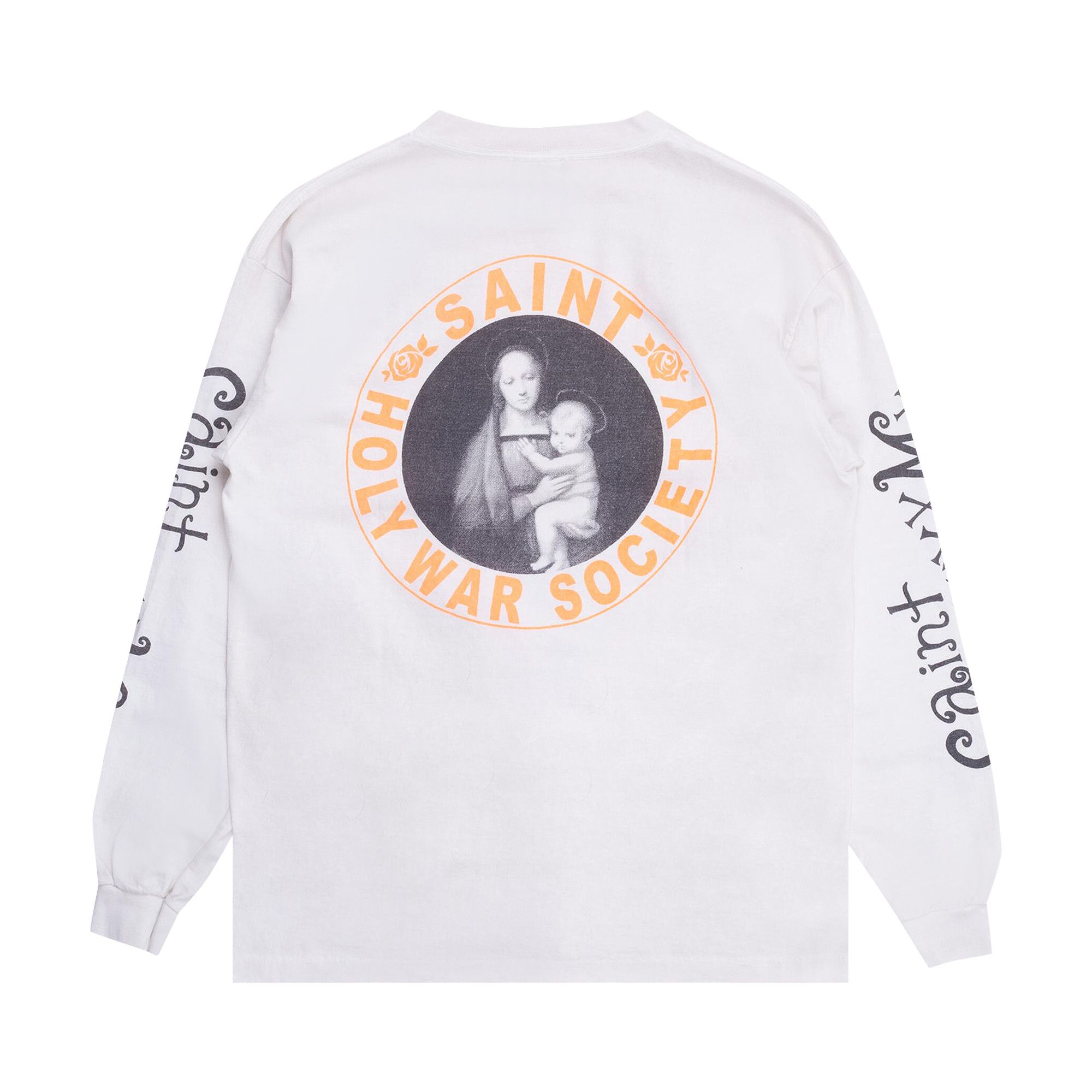 Buy Saint Michael Pink Heart Long-Sleeve Tee 'White' - SM YS8 0000 020 |  GOAT