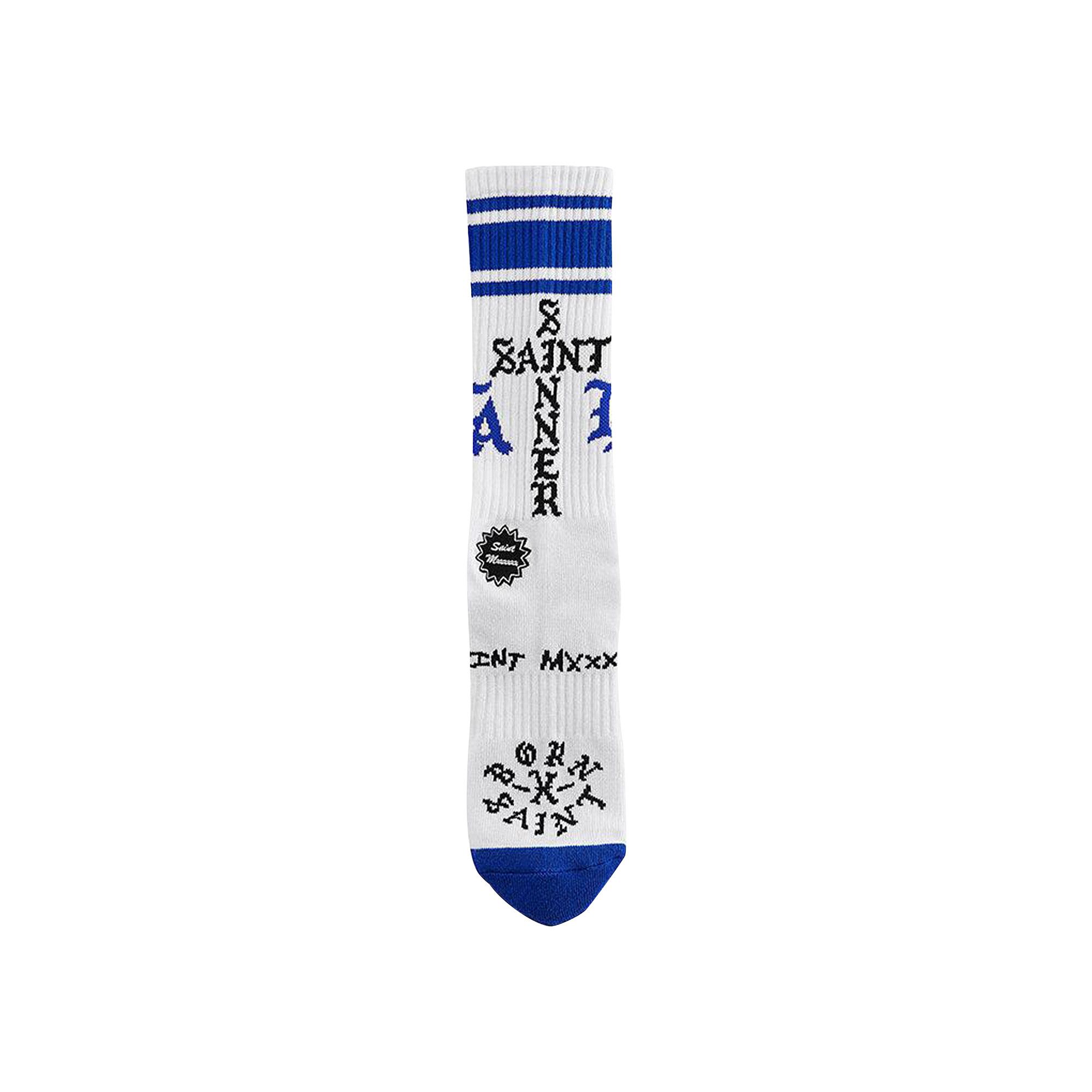 Saint Michael x Born x Raised LA Socks 'White'