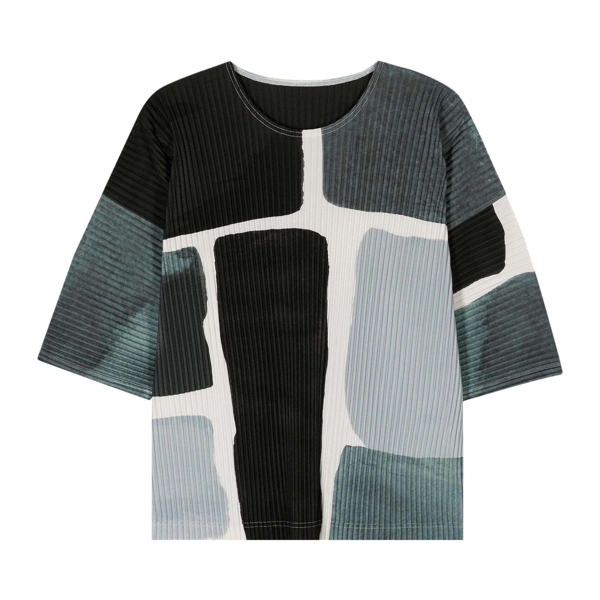 Buy Homme Plissé Issey Miyake Landscape T-Shirt 'Grey