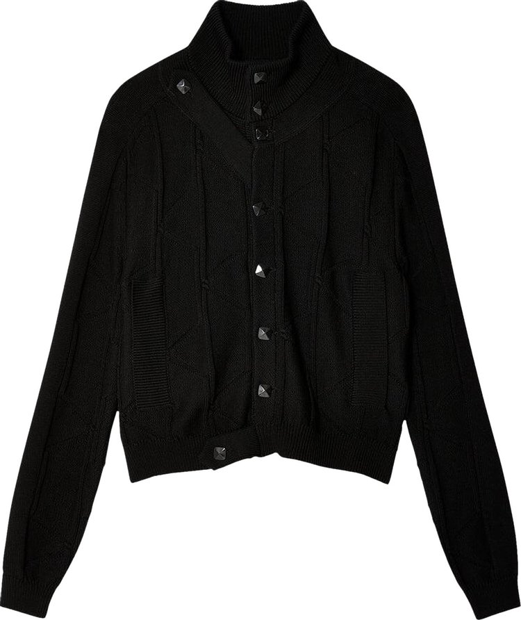 Kiko Kostadinov Merli Twinset Cardigan Black