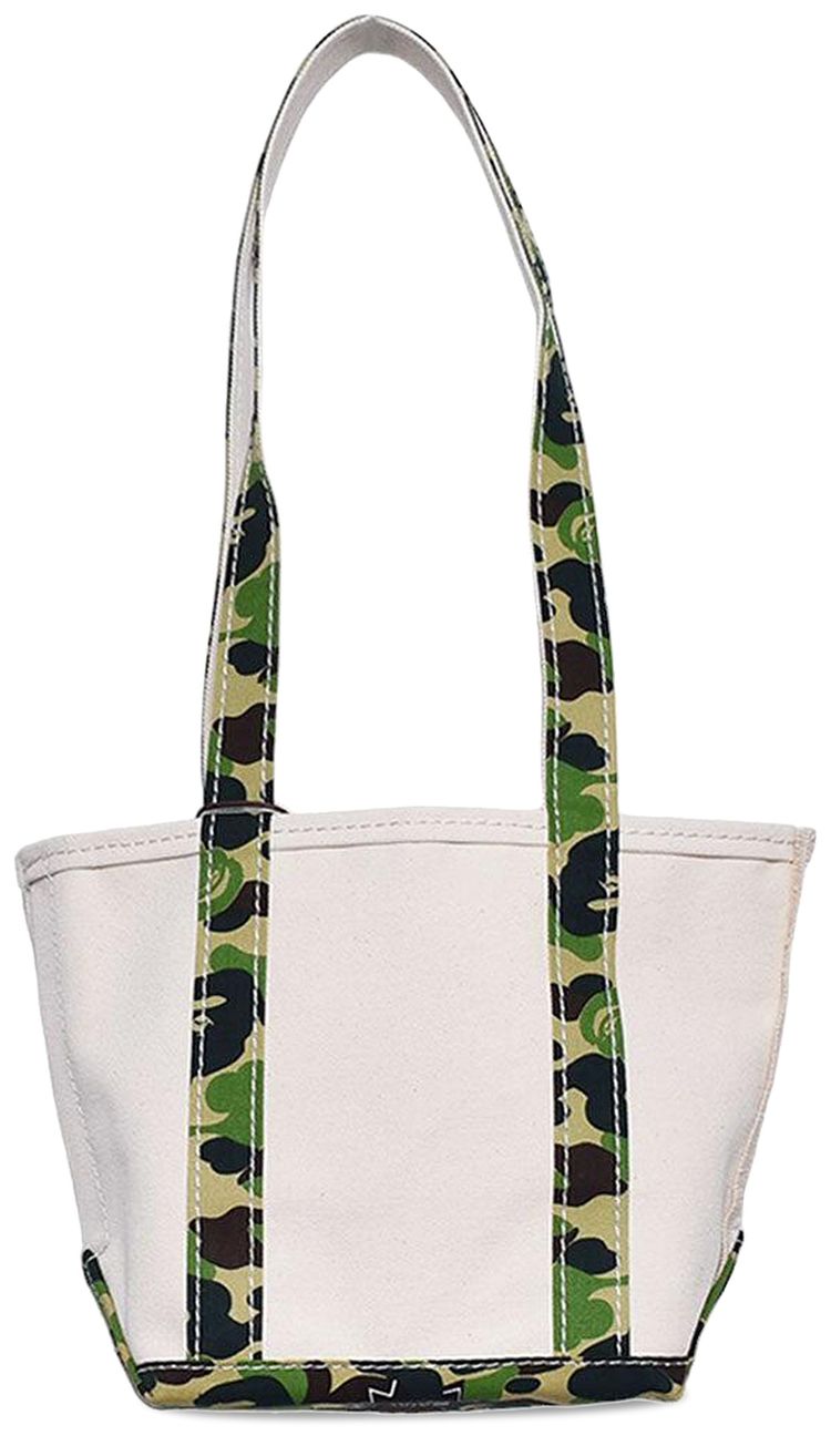 SAINT Mxxxxxx x BAPE Small Tote Bag WhiteCamo