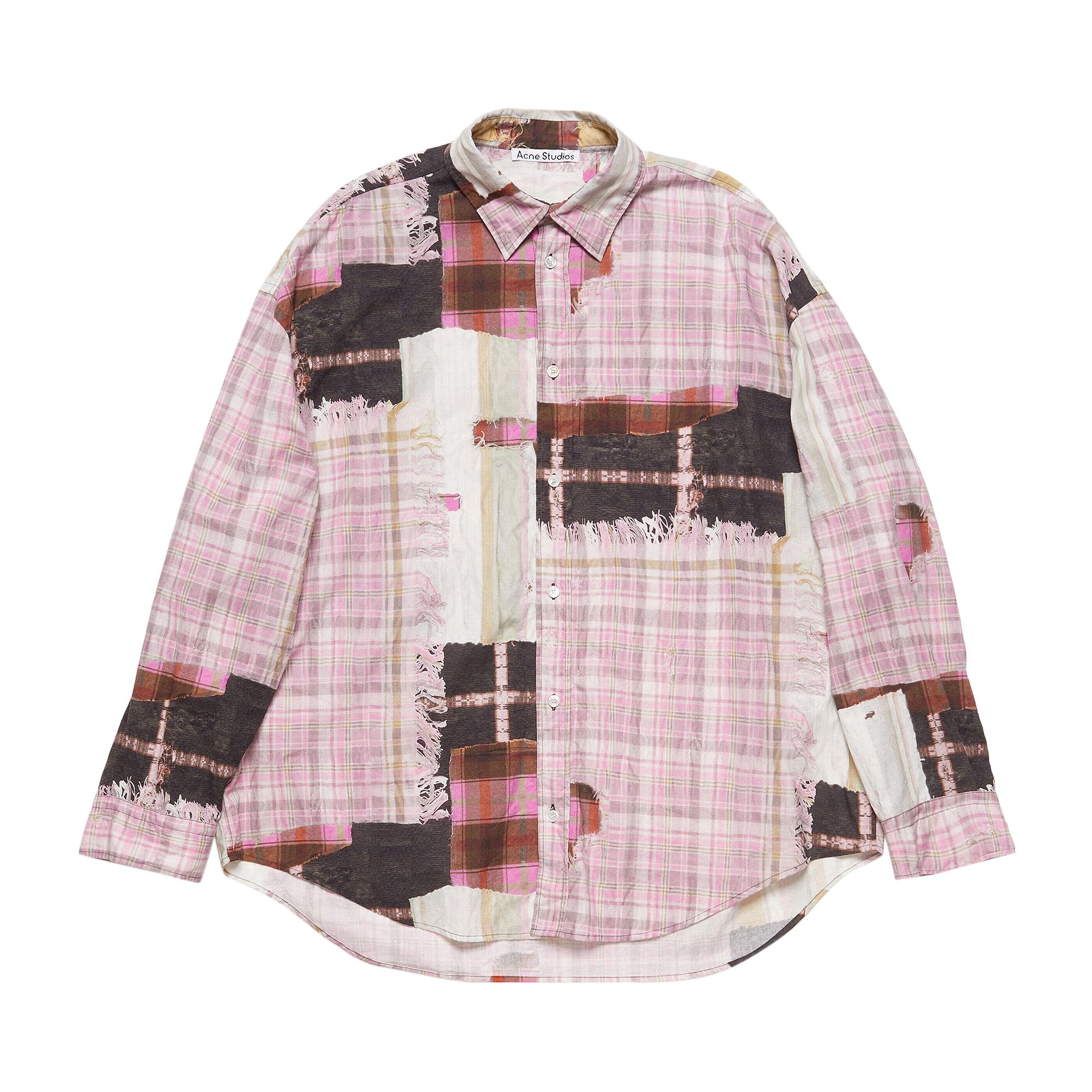 【新品】anuke Backopen Check Tops Acne Studios - Check top with bow - Blue/white
