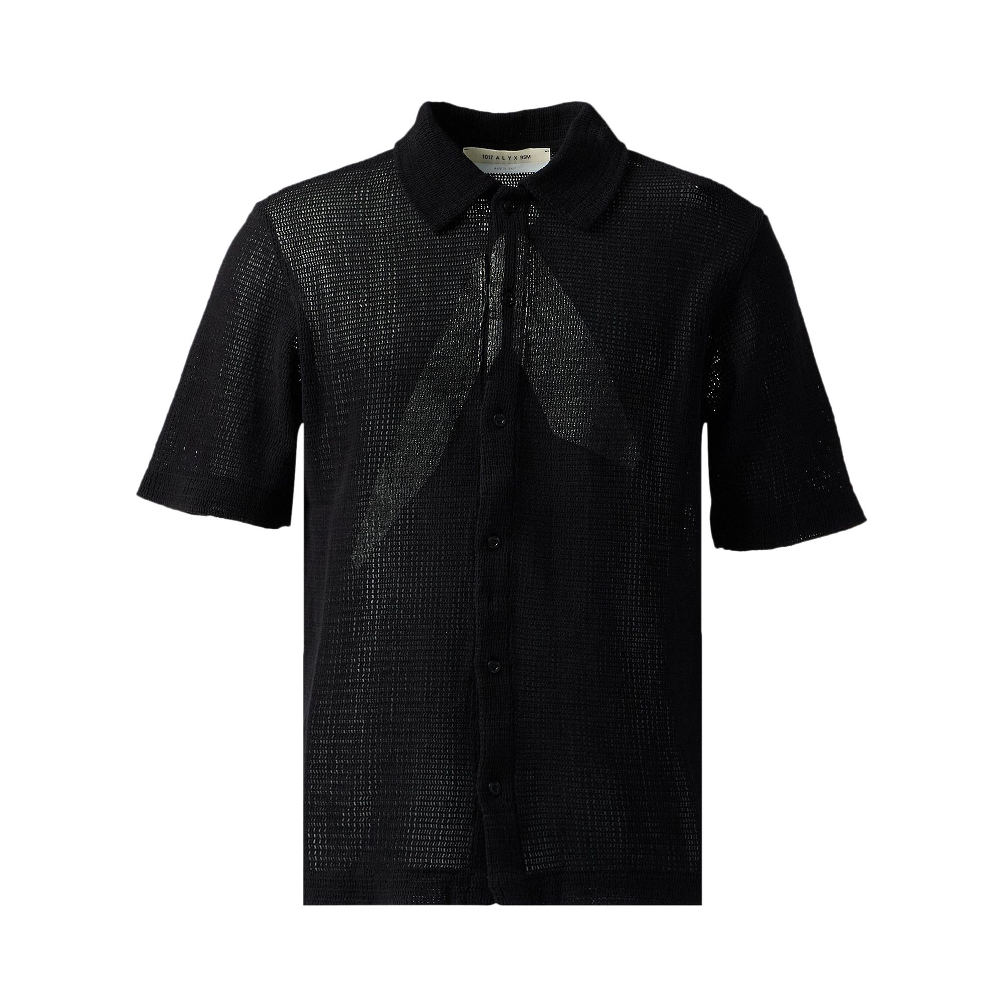 Buy 1017 ALYX 9SM Button Up Logo Mesh Short-Sleeve Shirt