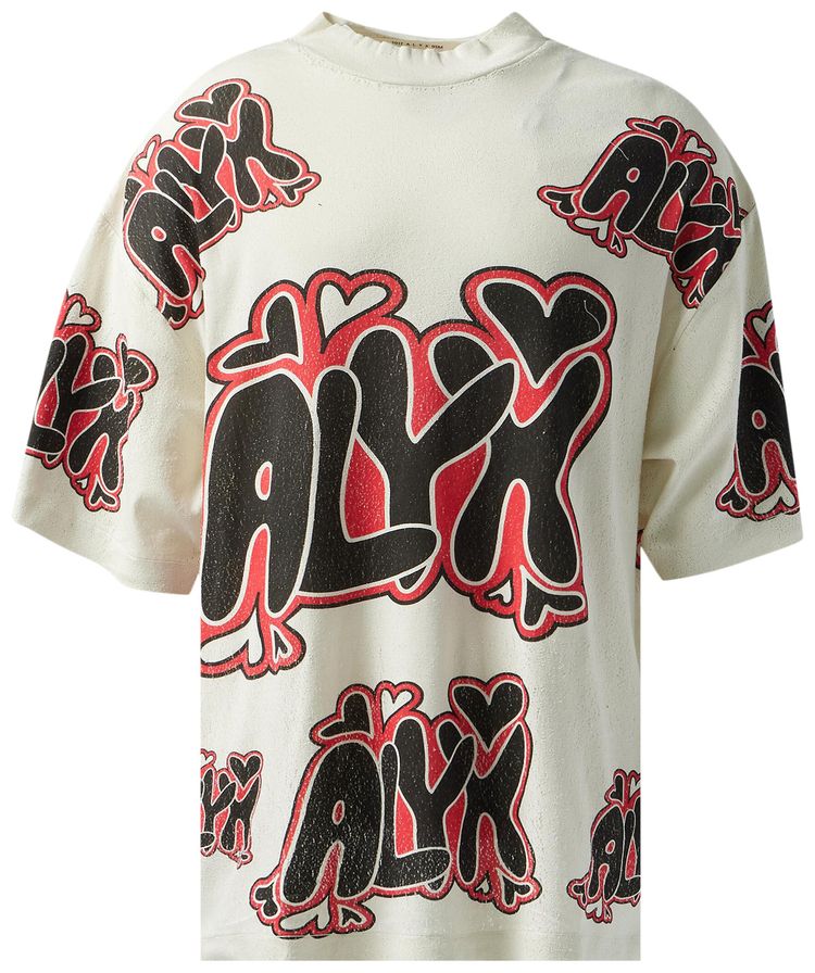 1017 ALYX 9SM Oversized Needle Punch Tee Tan