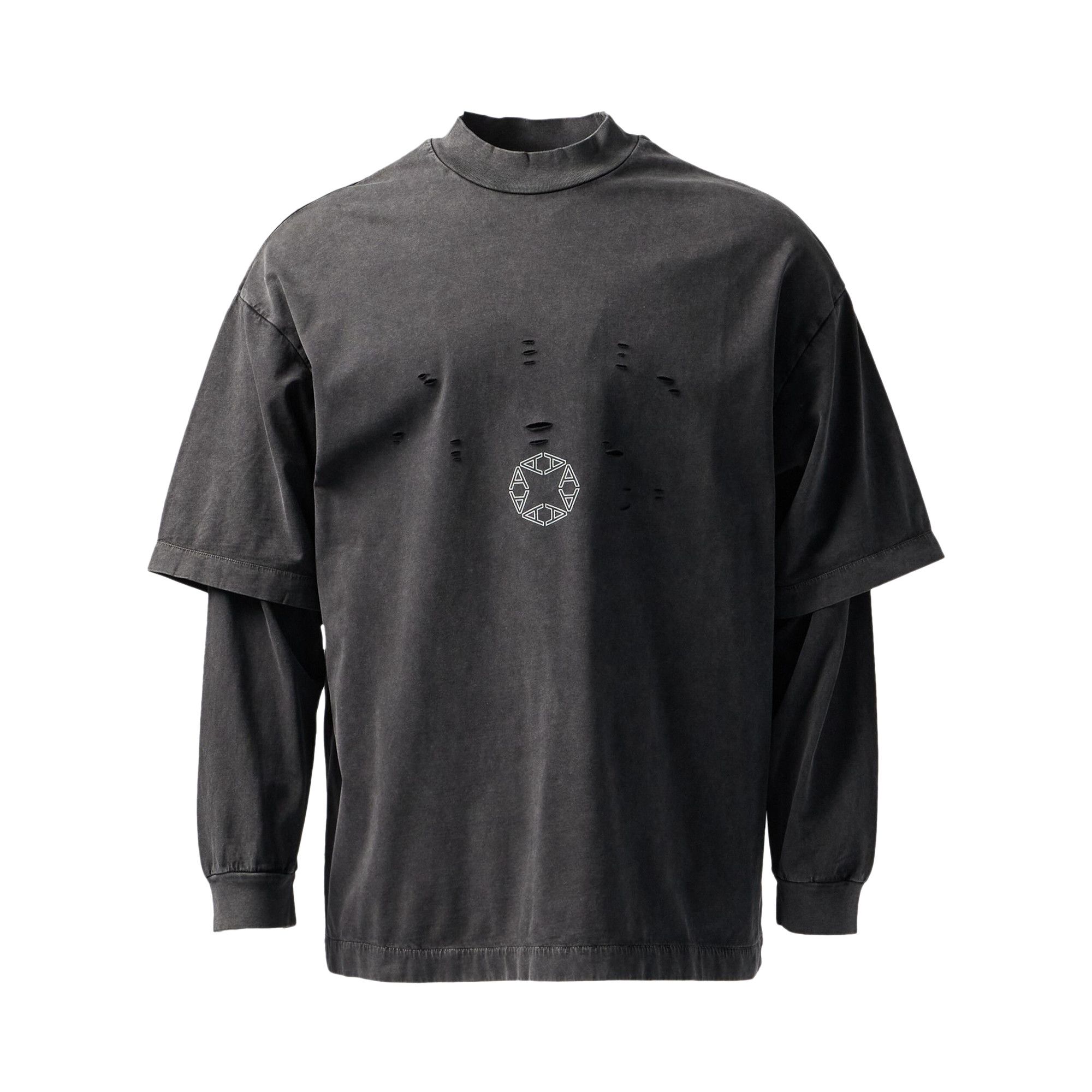 Buy 1017 ALYX 9SM Double Sleeve Logo T-Shirt 'Washed Black