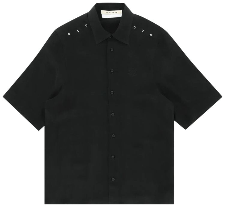 1017 ALYX 9SM Short Sleeve Cupro Shirt Washed Black