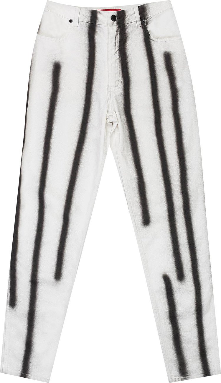 Eckhaus Latta Spray Jeans 'White/Black'