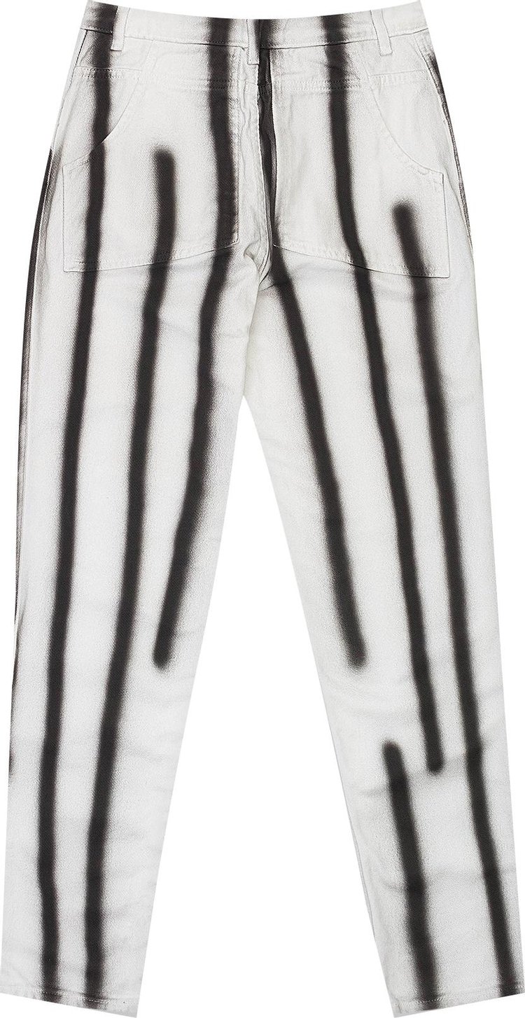 Eckhaus Latta Spray Jeans WhiteBlack