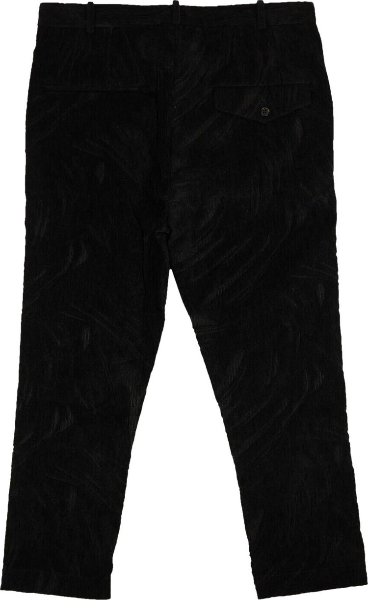 Ann Demeulemeester Textured Pants Black