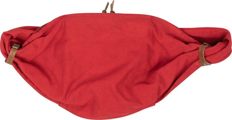 Kapital Canvas Messenger Belt Bag Red