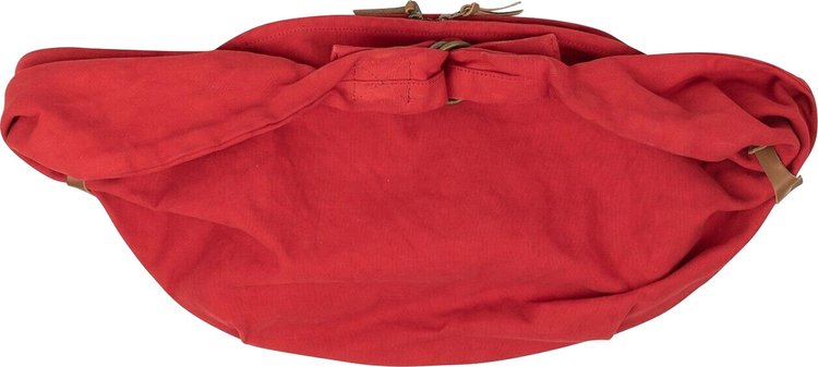 Kapital Canvas Messenger Belt Bag Red