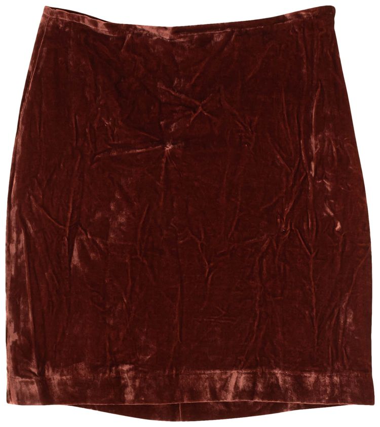 Our Legacy Velour Swift Skirt Brick Red