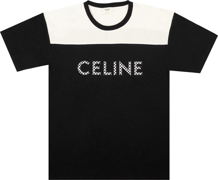 CELINE Loose T Shirt BlackWhite