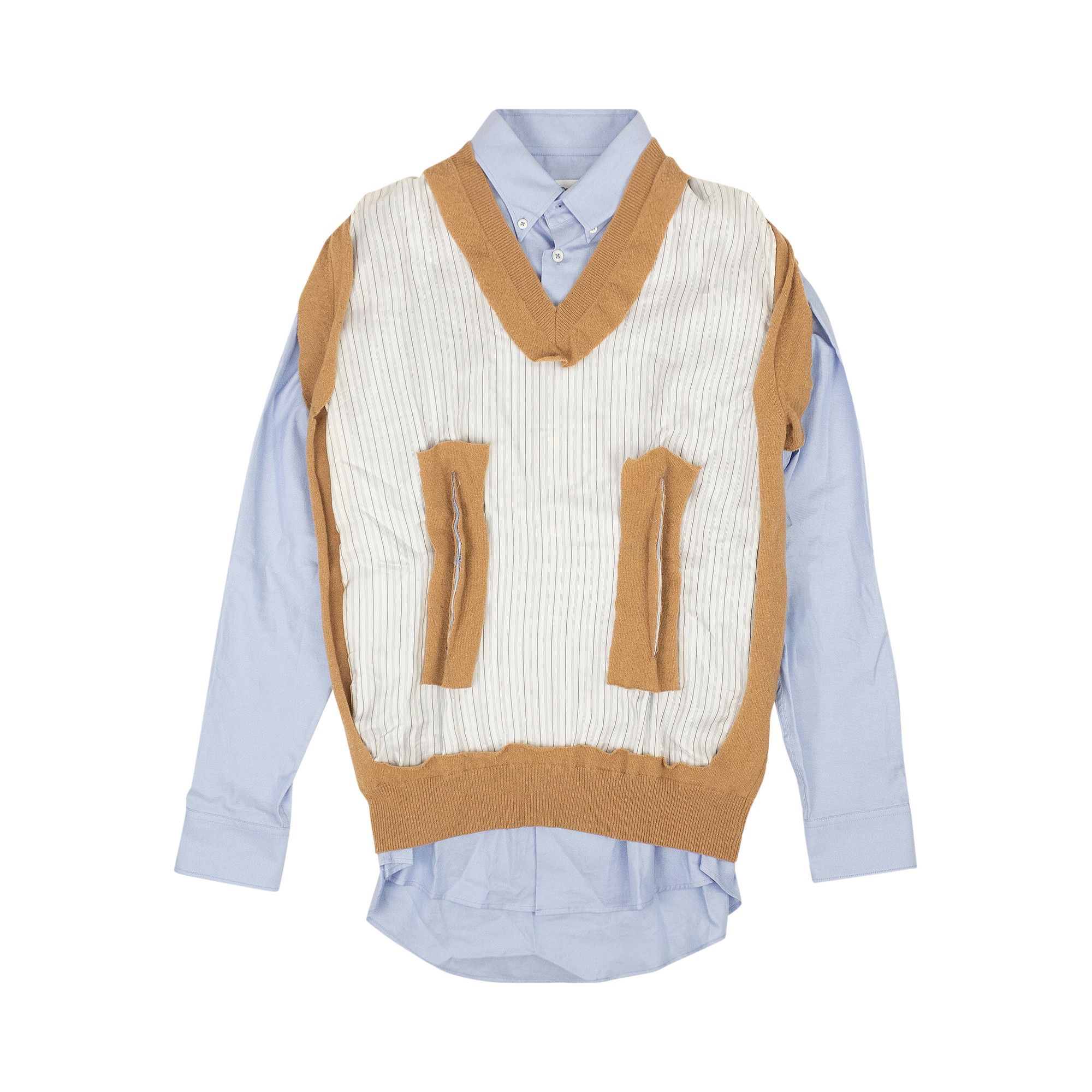 Buy Maison Margiela Deconstructed Layered Shirt 'Light Blue