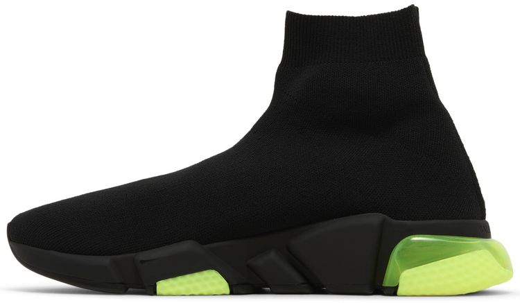 Balenciaga Speed Trainer Clear Sole   Black Yellow Fluo