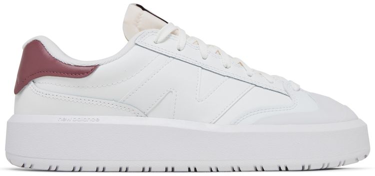 New Balance CT302 White Washed Burgundy