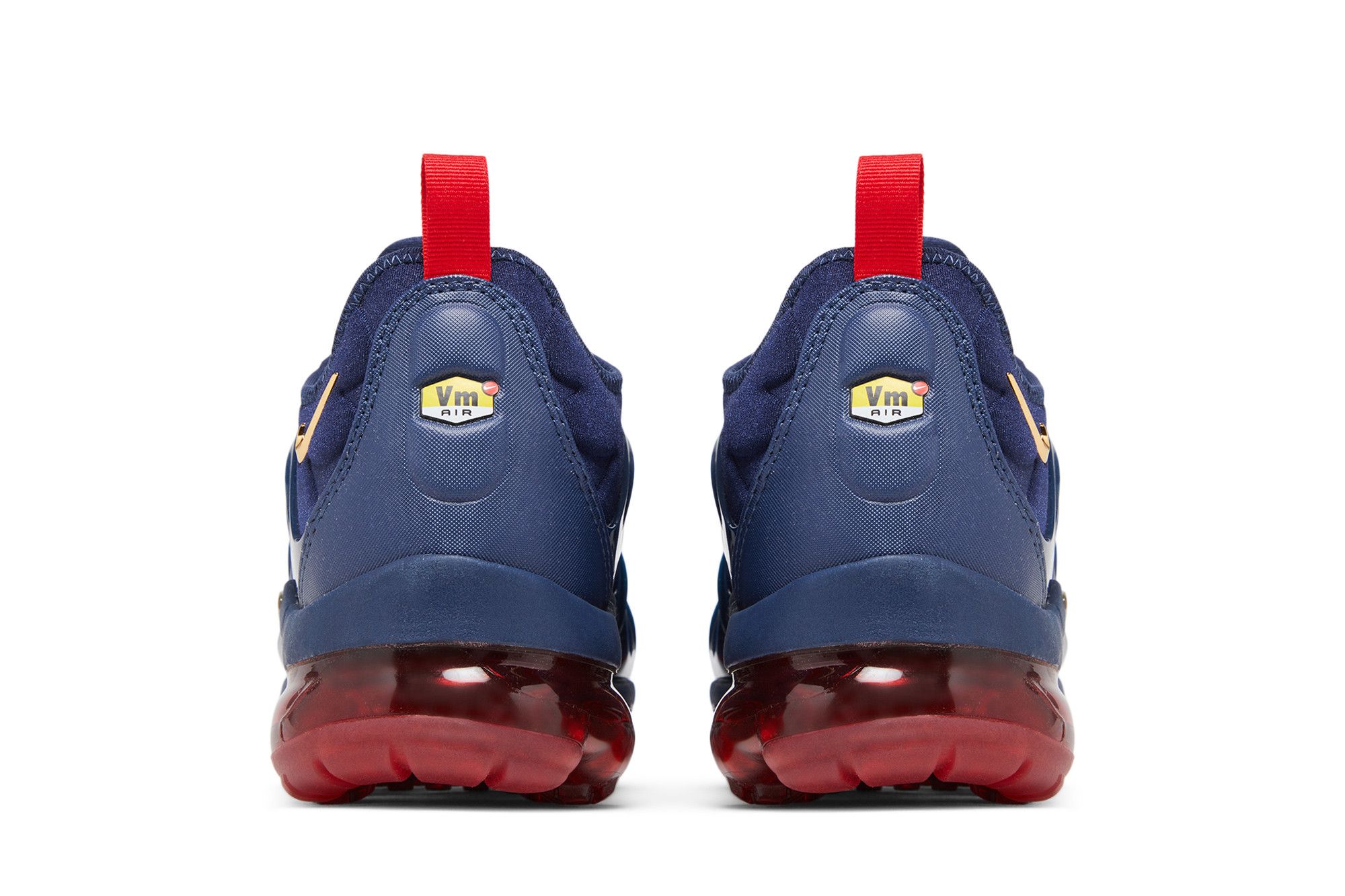 navy and red vapormax plus